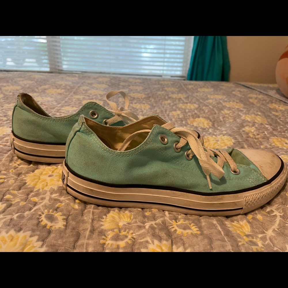Turquoise Low top Converse